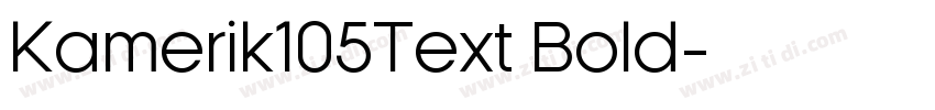 Kamerik105Text Bold字体转换